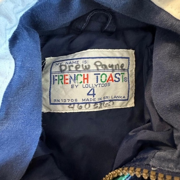 Navy and white vintage French Toast jacket jacket 
Says size 4 (smaller) - Picture 4 of 5